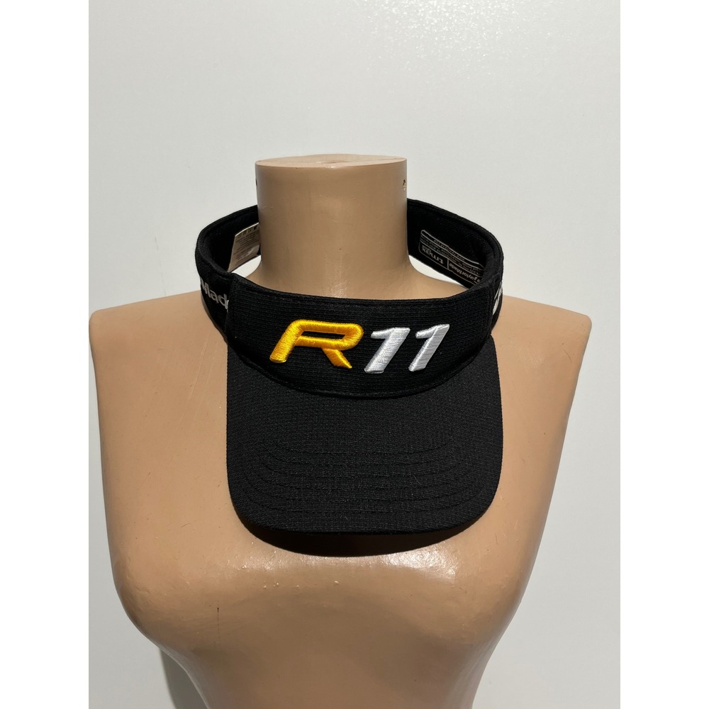 TaylorMade R11 Golf Visor Black Yellow White Embroidered Tmax Gear Adjustable